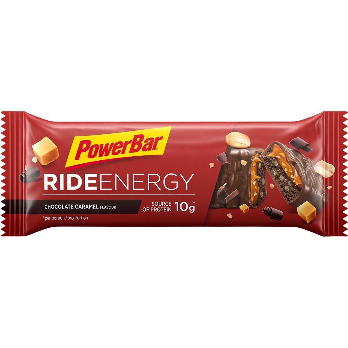 Se PowerBar Ride Bar Chocolate Caramel - 55g hos Cykelexperten.dk